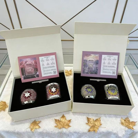 Mosaic Glass Candle Gift Set